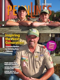 ON THE COVER: Eric Henchey, center, coordination engineer at Huntingdon-based Valley Rural Electric Cooperative, inspires the next generation — his sons, Landon, left, and Owen — as assistant Scoutmaster for Scout Troop 25. PHOTO CREDIT MICHAEL T. CRAWFORD November 2025 Penn Lines Cover
