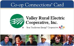 Valley REC's Co-op Connections card