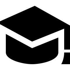 An academic mortarboard cap